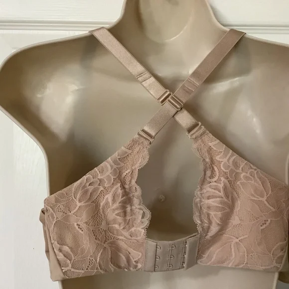 New Bali Smoothing Underwire Bra 42B Convertible Back Tan - Picture 3 of 8